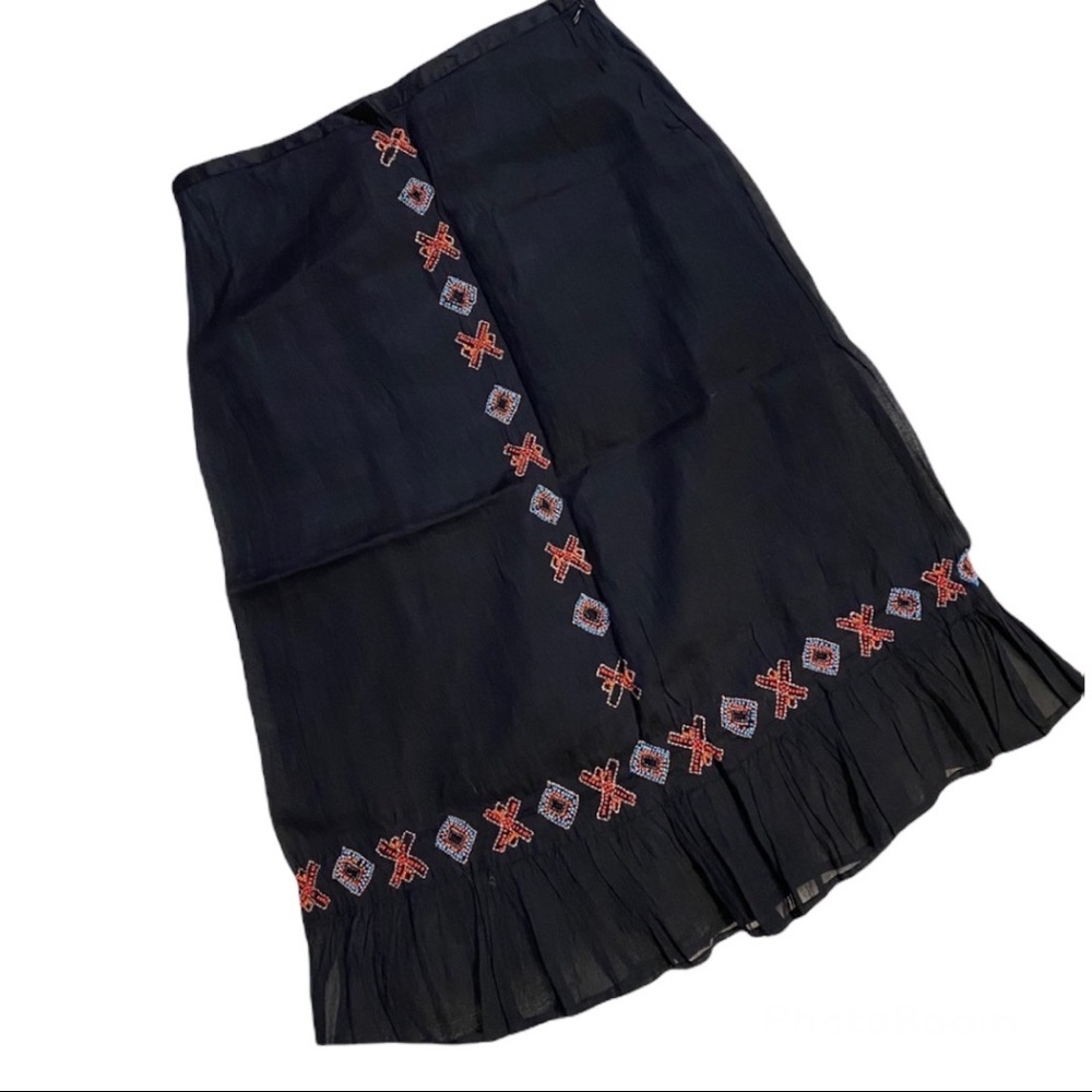 Topshop beaded boho skirt